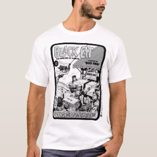 T-Shirt mit Black Cat-Comic aus den 1940ern