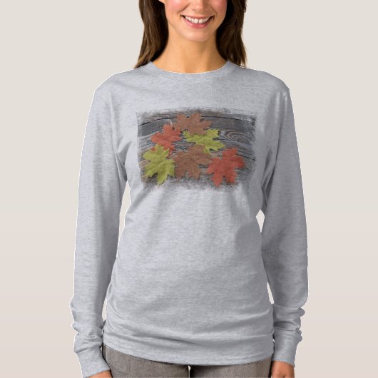 T - Shirt mit Blätter (Vorderseite)