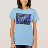 T - Shirt mit blauer Blume (Vorderseite)