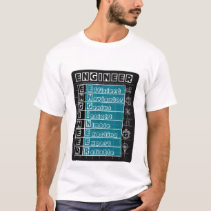 T-Shirt mit Blaupause-Design für professionelle In