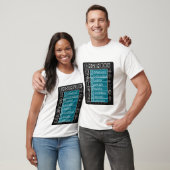 T-Shirt mit Blaupause-Design für professionelle In (Unisex)