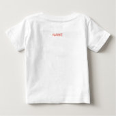 T - SHIRT MIT BLUME INDIVIDUELLE NAME (Rückseite)