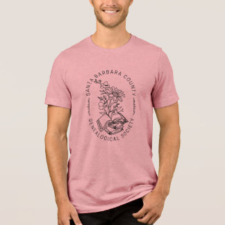 T-Shirt mit Büchern und Blumen Tri-Blend Shirt