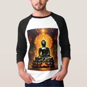 T-Shirt mit Buddha-Logo für Männer   Frieden & Med