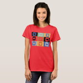 T - Shirt mit bunten Herzen (Vorne ganz)