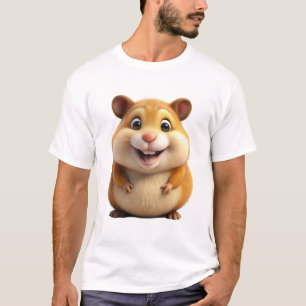 T-Shirt mit Cartoon-Hamster T-Shirt mit süßem Ti