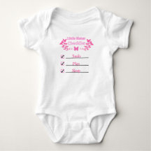 T-Shirt mit Checklist für kleine Schwester