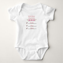 T-Shirt mit Checklist für kleine Schwester
