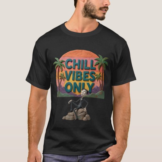 T-Shirt mit Chill-Vibes (Vorderseite)