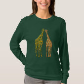 T - Shirt mit Couple Giraffe - Modernes Design (Vorderseite)