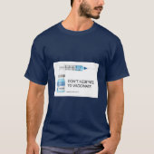 T - Shirt mit Covid-Meldung (Vorderseite)