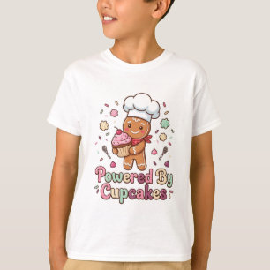 T-Shirt mit Cupcakes und niedlichem Gingerbread-Bä