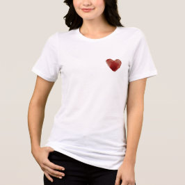 T-Shirt mit Cutsey-Herz-Design Tri-Blend Shirt