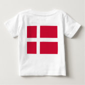 T - Shirt mit dänischer Flagge (Rückseite)