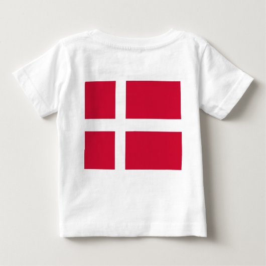 T - Shirt mit dänischer Flagge (Rückseite)