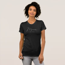 T-Shirt mit dem Aufdruck 'Mom Established New Mom'