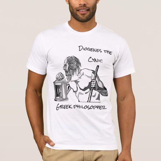 T - Shirt mit dem Bild des Philosophen Diogenes (Vorderseite)