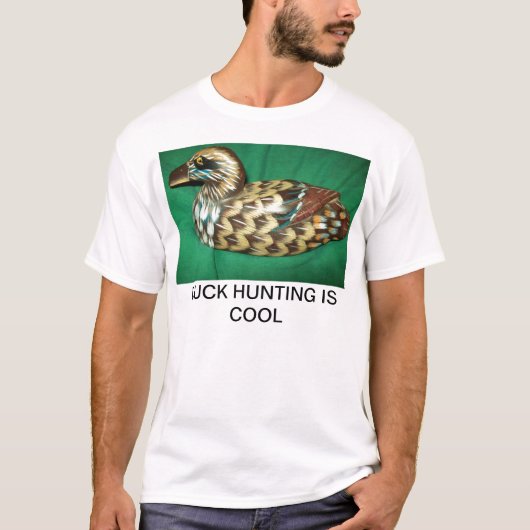 T - Shirt mit DER ENTEN-JAGD IST auf Front COOL (Vorderseite)