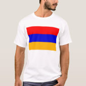 T Shirt mit der Flagge Armeniens (Vorderseite)