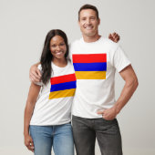 T Shirt mit der Flagge Armeniens (Unisex)