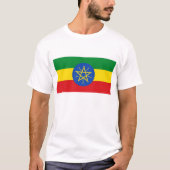 T Shirt mit der Flagge Äthiopiens (Vorderseite)