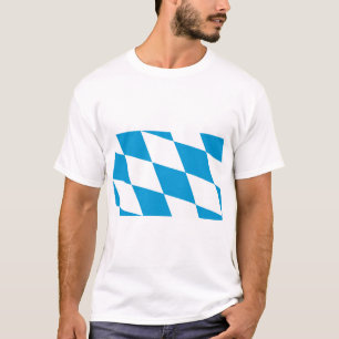 T Shirt mit der Flagge Bayerns, Deutschland