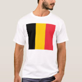 T Shirt mit der Flagge Belgiens (Vorderseite)
