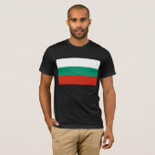 T Shirt mit der Flagge Bulgariens (Vorne ganz)