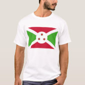 T Shirt mit der Flagge Burundis (Vorderseite)