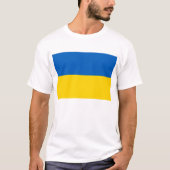 T Shirt mit der Flagge der Ukraine (Vorderseite)