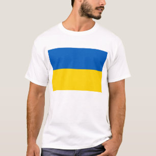 T Shirt mit der Flagge der Ukraine