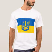 T Shirt mit der Flagge der Ukraine (Vorderseite)