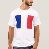 T Shirt mit der Flagge Frankreichs (Vorderseite)