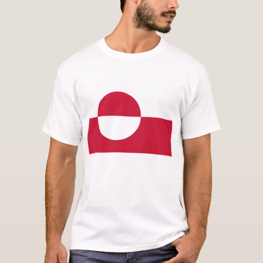 T Shirt mit der Flagge Grönlands (Vorderseite)