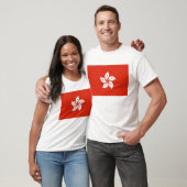 T Shirt mit der Flagge Hongkongs, China (Unisex)