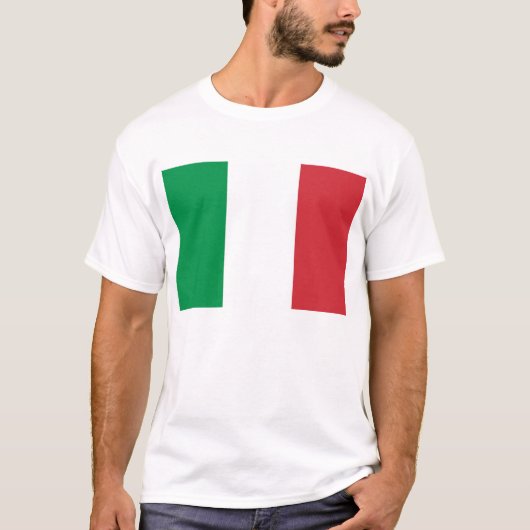 T Shirt mit der Flagge Italiens (Vorderseite)