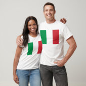 T Shirt mit der Flagge Italiens (Unisex)