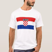 T Shirt mit der Flagge Kroatiens (Vorderseite)