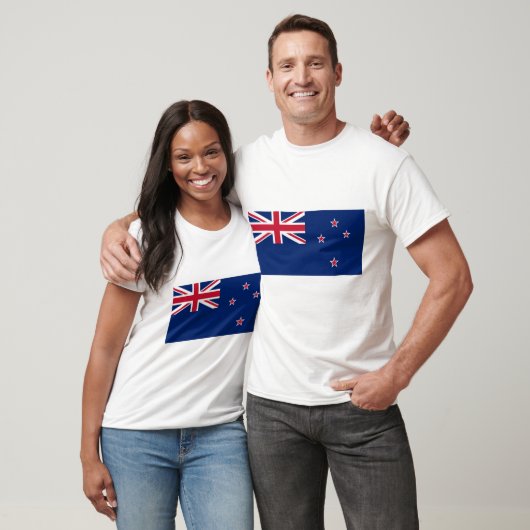 T Shirt mit der Flagge Neuseelands (Unisex)