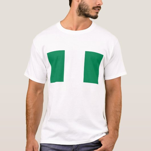 T Shirt mit der Flagge Nigerias (Vorderseite)