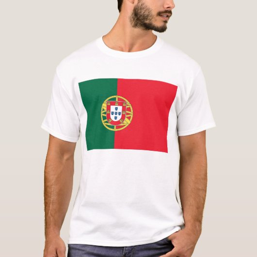 T Shirt mit der Flagge Portugals (Vorderseite)