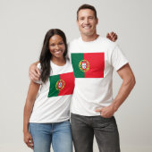 T Shirt mit der Flagge Portugals (Unisex)