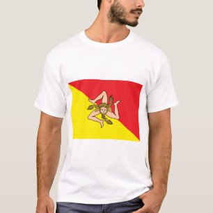 T Shirt mit der Flagge Siziliens, Italien