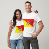 T Shirt mit der Flagge Siziliens, Italien (Unisex)