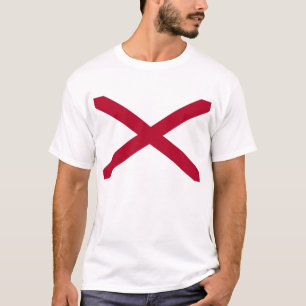T Shirt mit der Flagge von Alabama Staat USA
