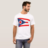 T Shirt mit der Flagge von Ohio Staat USA (Vorne ganz)
