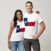 T Shirt mit der Flagge von Texas Staat USA (Unisex)