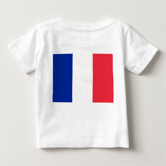 T - Shirt mit der französischen Flagge (Rückseite)