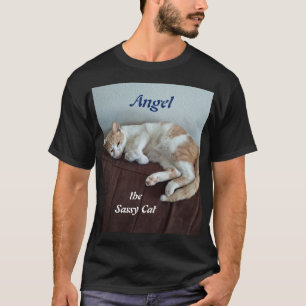 T-Shirt mit der frechen Katze Angel