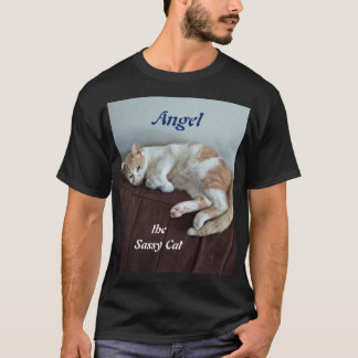 T-Shirt mit der frechen Katze Angel